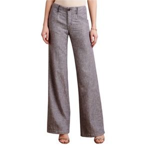 Pilcro and the Letterpress Linen Wide Leg Pants